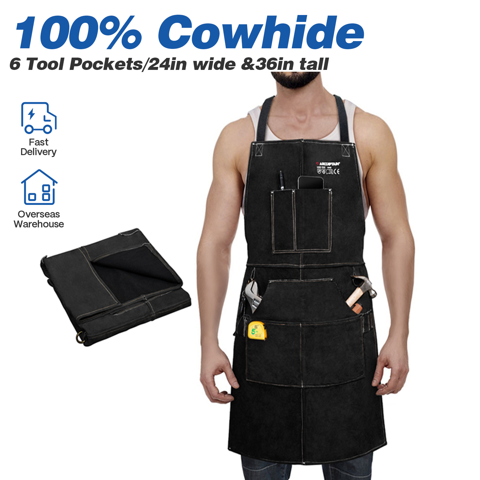Leatherworking Equipment - ARCCAPTAIN Tablier de travail de soudage