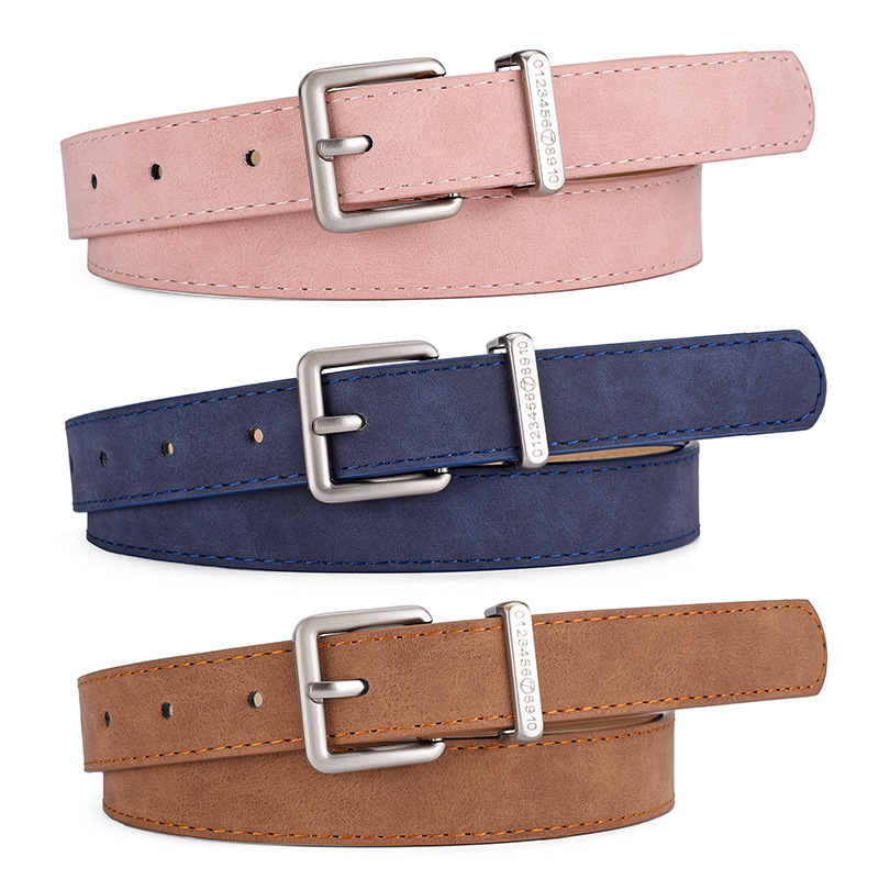 Leather Work Jeans - Ceinture femme mode boucle ardillon ceinture