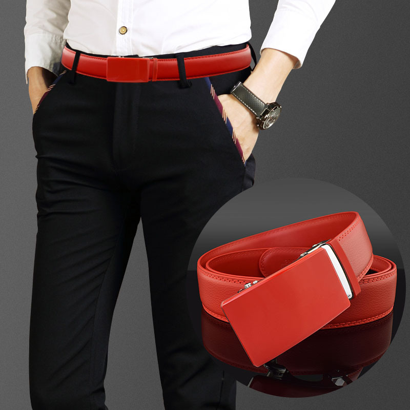 Ceinture blanche à boucle auto - Leather Work Jeans avis et prix