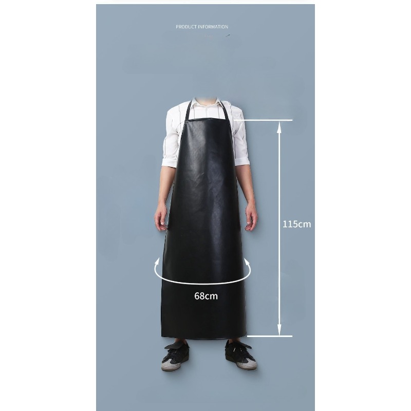 Tablier en cuir souple noir po - Leatherwork Apron avis et prix
