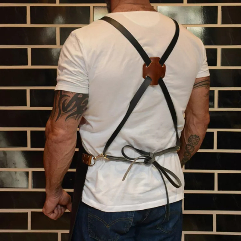 Tablier en cuir PU pour extéri - Leatherwork Apron avis et prix