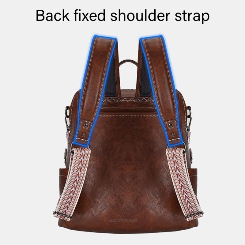 X5xa Élégant grand à féminin P - Leather Work Rucksack avis et prix