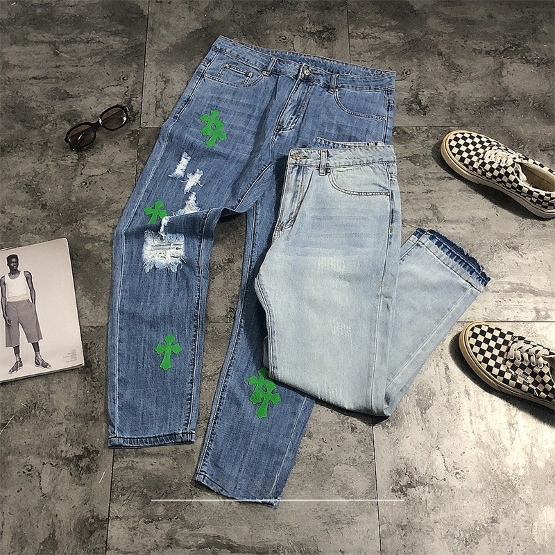 Jean déchiré Street Style en d - Leather Work Jeans avis et prix