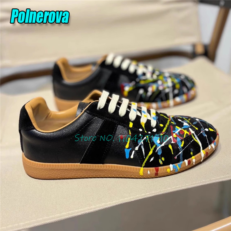 Baskets décontractées d'été po - Leather Dye Finish avis et prix