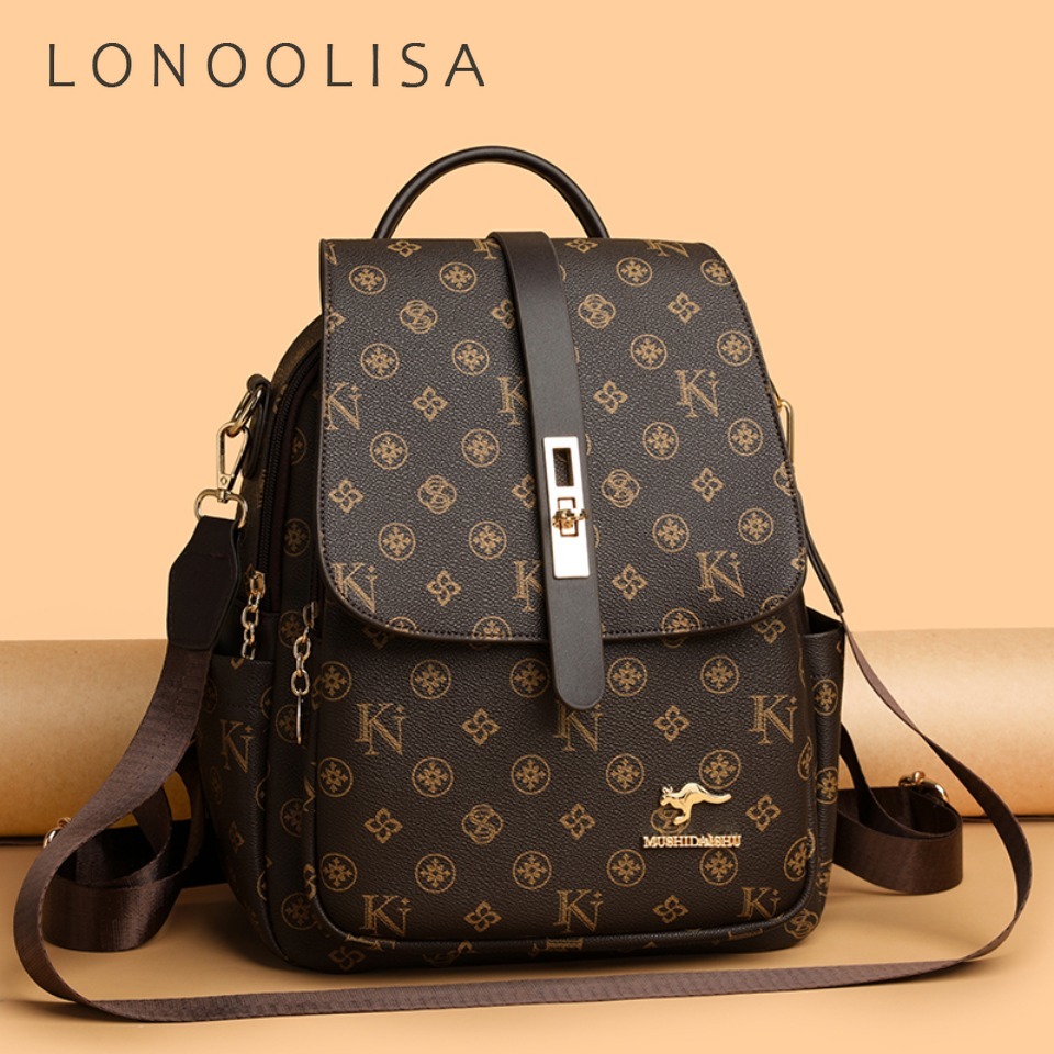 Sac à dos imprimé vintage en c - Leather Work Rucksack avis et prix