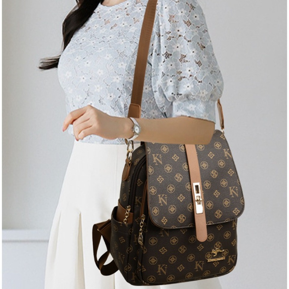 Sac à dos imprimé vintage en c - Leather Work Rucksack avis et prix